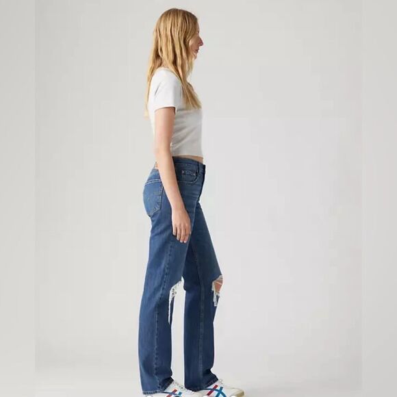 Levi’s Low Pro Women’s Jeans Breathe Out Medium Wash- Size 31 - Picture 2 of 11